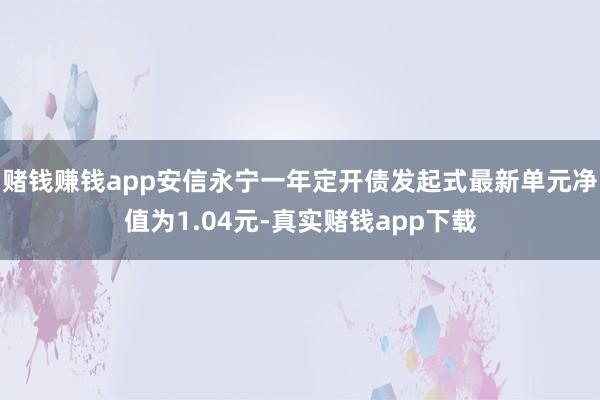赌钱赚钱app安信永宁一年定开债发起式最新单元净值为1.04元-真实赌钱app下载