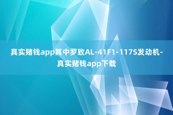 真实赌钱app其中罗致AL-41F1-117S发动机-真实赌钱app下载