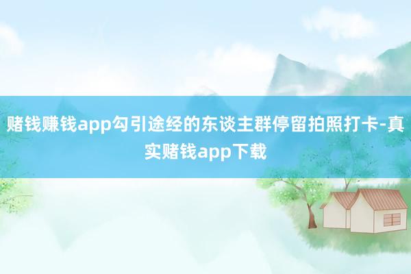 赌钱赚钱app勾引途经的东谈主群停留拍照打卡-真实赌钱app下载