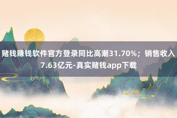 赌钱赚钱软件官方登录同比高潮31.70%；销售收入7.63亿元-真实赌钱app下载