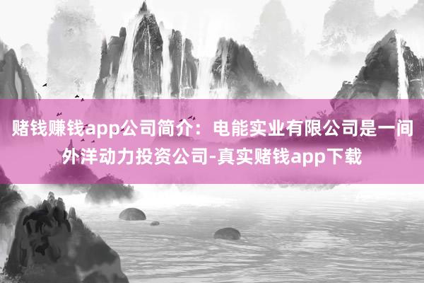 赌钱赚钱app公司简介：电能实业有限公司是一间外洋动力投资公司-真实赌钱app下载